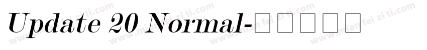 Update 20 Normal字体转换